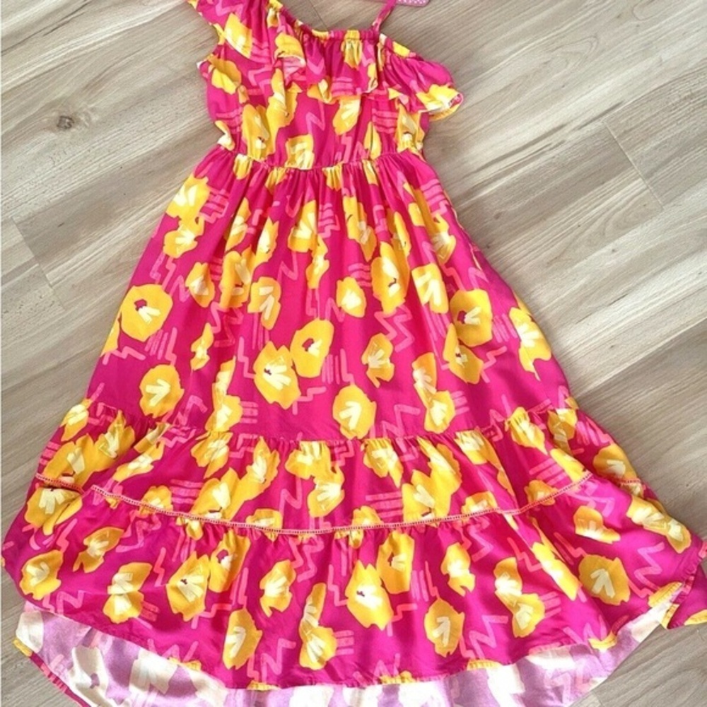 Cat & Jack Pink and Yellow Floral Dress